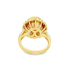 18KYG 13mm Golden South Sea Pearl and Diamond Halo Ring