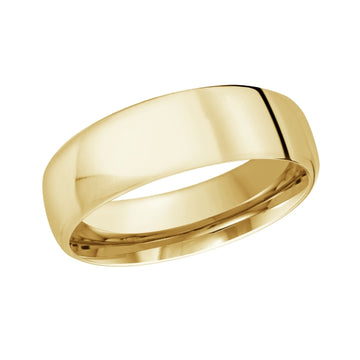 MALO 14K Yellow Gold 6.5mm Polished Wedding Band