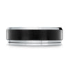 MALO 14K and Black Carbon Fiber 6mm Wide Wedding Band