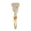 Gabriel & Co. "Collette" 14K Yellow Gold Round Diamond Engagement Ring Setting