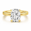 A. Jaffe 14K Yellow Gold 3ct Cushion Solitairet Engagement Ring Setting