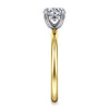 Gabriel & Co. 14K Two-Tone Solitaire Engagement Ring Setting