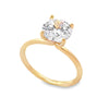 14K Yellow Gold Solitaire Engagement Ring Setting