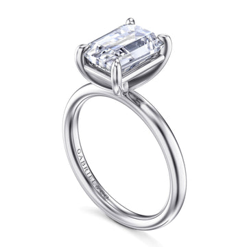 Gabriel & Co. 14K White Gold Solitaire Engagement Ring Setting