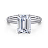 Gabriel & Co. 14K White Gold Solitaire Engagement Ring Setting