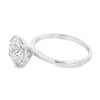 14K White Gold Solitaire Engagement Ring Setting
