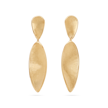 Marco Bicego 18K Yellow Gold Lunaria Small Double Drop Earrings
