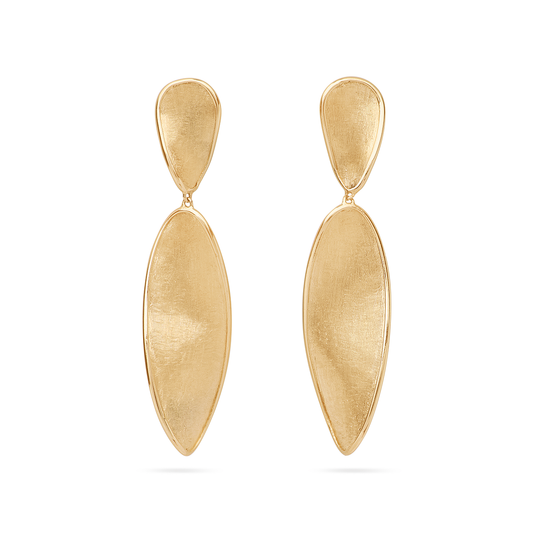Marco Bicego 18K Yellow Gold Lunaria Small Double Drop Earrings