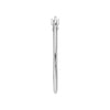 14K White Gold 20mm Knife Edge Oval Hoop Earrings