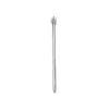 14K White Gold 30x20mm Knife Edge Tube Oval Hoop Earrings