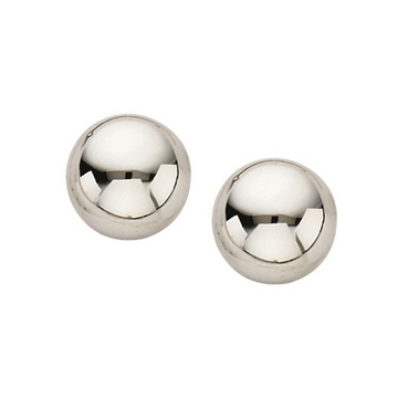 14K White Gold 8mm Studs