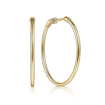 Gabriel & Co. 14K Yellow Gold Classic Hoops