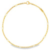 Luigi Tavanti 14K Yellow Gold Alternating Link Chain Necklace