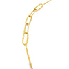 18K Yellow Gold Fancy Oval Link Necklace 30"