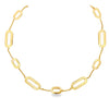 18K Yellow Gold Fancy Link Necklace