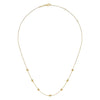 Gabriel & Co. 14K Yellow Gold Bead Station Necklace