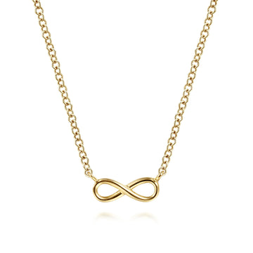 Gabriel & Co. 14K Yellow Gold Infinity Necklace