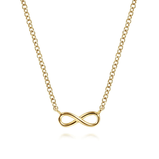 Gabriel & Co. 14K Yellow Gold Infinity Necklace