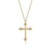 Gabriel & Co. 14K Yellow Gold Bujukan Cross Pendant