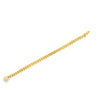18K Yellow Gold Curb Link Mens Bracelet