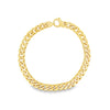 18K Yellow Gold Curb Link Mens Bracelet
