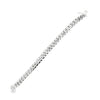 14K White Gold Curb Link Mens Bracelet