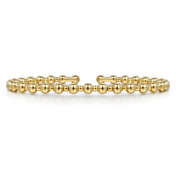 Gabriel & Co. 14K Yellow Gold Bujukan Open Bangle