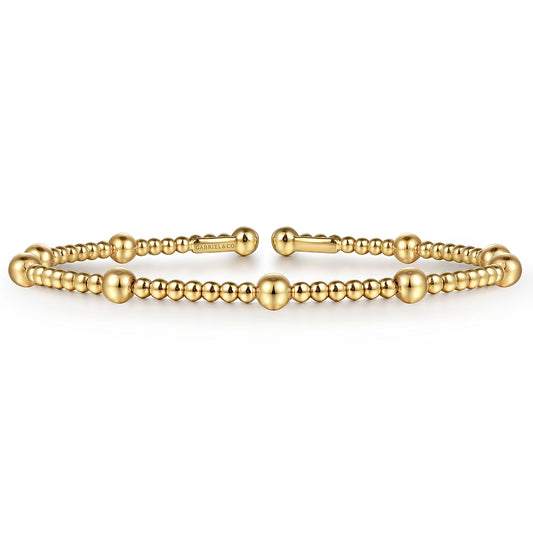 Gabriel & Co. 14K Yellow Gold Bujukan Split Bangle