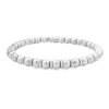 Luigi Tavanti 18K White Gold Bead & Rings Stretch Bracelet