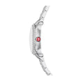 Michele Serein Oval Diamond Stainless Steel Watch