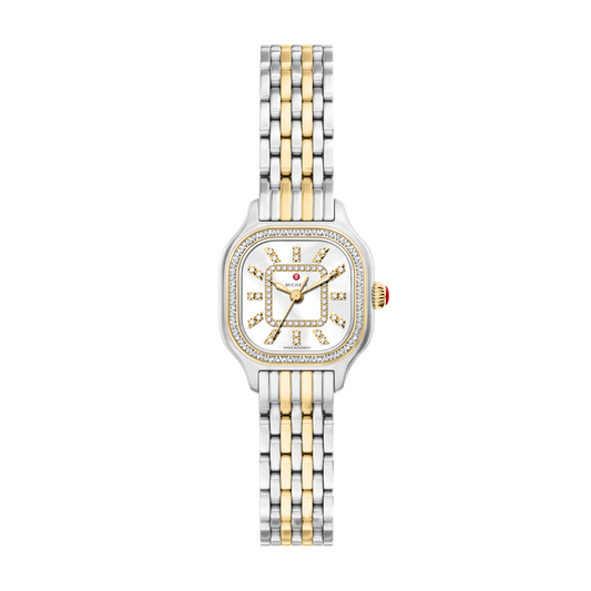 MICHELLE's Meggie Mini Diamond Two-Tone 18K Gold-Plated Stainless Steel Watch