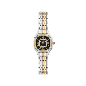 Michele Meggie Mini Diamond Two-Tone 18K Gold-Plated Watch