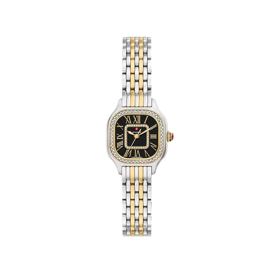 Michele Meggie Mini Diamond Two-Tone 18K Gold-Plated Watch