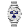 Tissot Stainless Steel PR100 40mm with White Dial and Blue Chronometer Dials