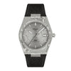 Tissot PRX Damascus Steel 38mm and Black Leather Strap