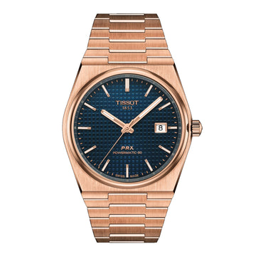 Tissot PRX Powermatic 80 40mm Rose with Dark Blue Dial