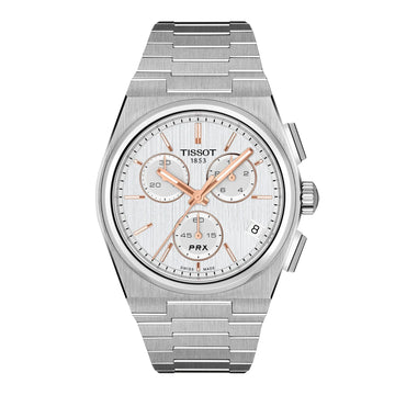 Tissot PRX Stainless Steel Watch with 41mm Silver Dial