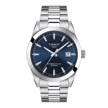 Tissot Stainless Steel Gentleman Powermatic 80 with 40mm Dark Blue Dial