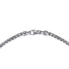 Gabriel & Co. Sterling Silver Men's Solid Round Box Chain Necklace 22"