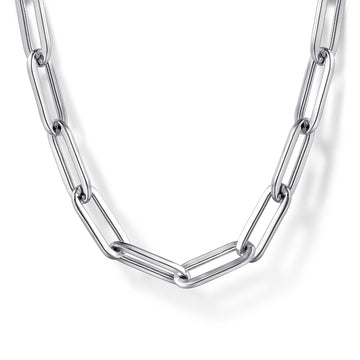 Gabriel & Co. Sterling Silver 18 Inch Paperclip Chain