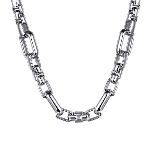 Gabriel & Co. Sterling Silver 22" Solid Figaro Chain