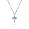 Gabriel & Co. Sterling Silver Bujukan Diamond Cross Pendant