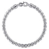 Gabriel & Co. Sterling Silver Round Box Chain Bracelet