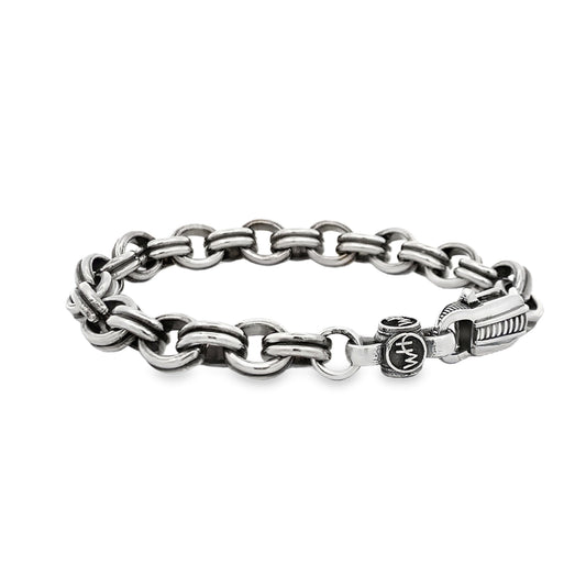 William Henry "Crete" Sterling Silver Link Bracelet