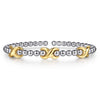 Gabriel & Co Stainless Steel & 14K Bujukan Station Bangle
