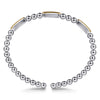 Gabriel & Co. 1Two-Tone Three Station Bar Bujukan Bangle Bracelet