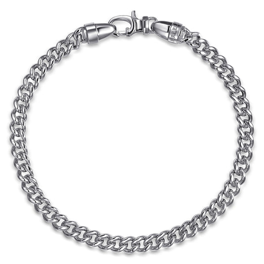 Gabriel & Co. Sterling Silver Cuban Chain Bracelet