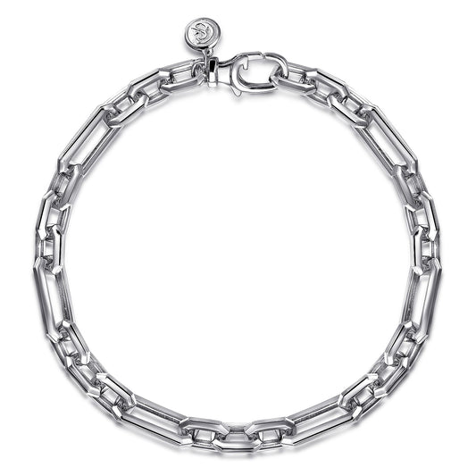 Gabriel & Co. Sterling Silver Figaro Chain Bracelet