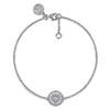 Gabriel & Co. Sterling Silver Diamond Heart Bracelet