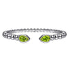 Gabriel & Co. Sterling Silver Bujukan and Peridot Split Bangle